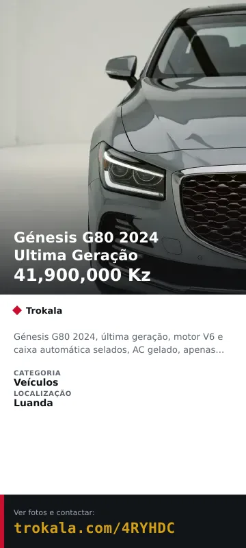 Cartão do anúncio: Génesis G80 2024 Ultima Geração